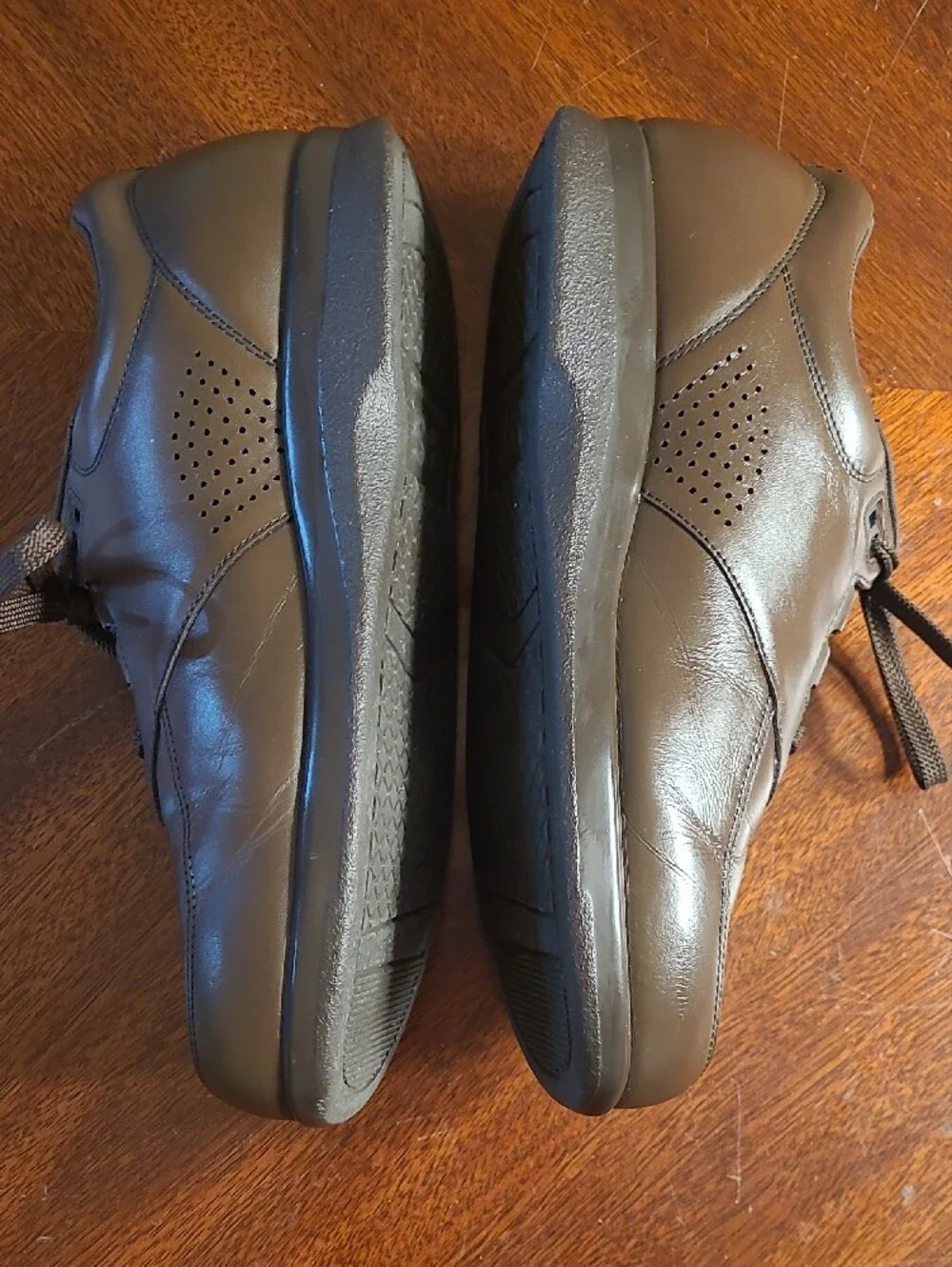SAS Men's Time-out Leather Brown Lace-Up Comfort Walking Sneakers 11.5 EUC
